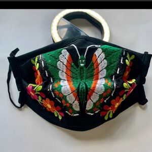 Triple layer Reusable embroide Mexican fac…